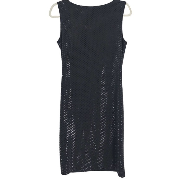 Frank Lyman Design Vintage Womens Size 12 Sequined Sheath Midi Dress in Black - Picture 9 of 10